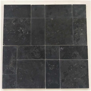 China Nero Black Limestone Flooring Tiles Price