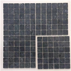 Tumbled Black Limestone Bathroom Mosaic Tile Price