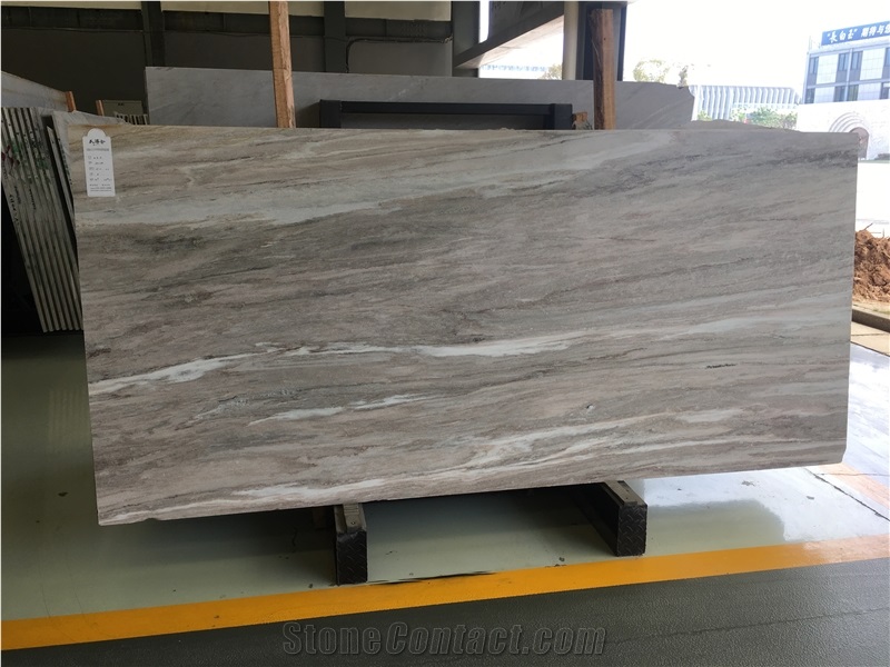 Chinese Palissandro White Marble Material Slab