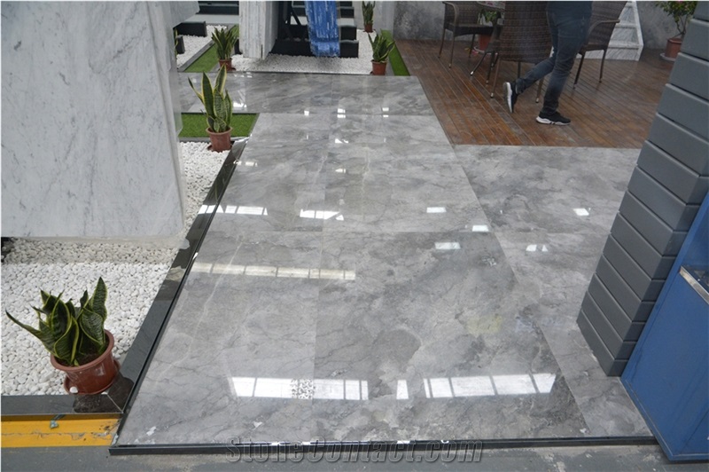 Ocean Blue Grey Marble Bathroom Slabs from China