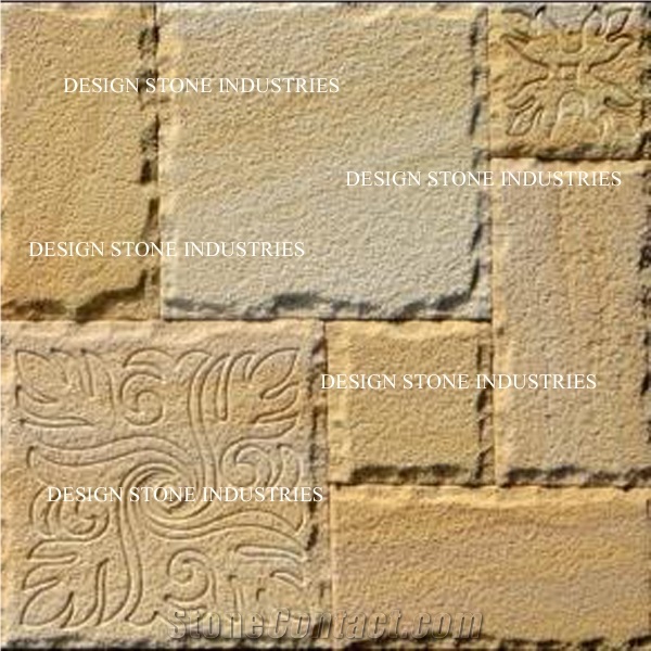 Teak Wood Sandstone Exterior Wall Panel