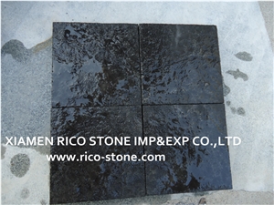 Basalt Zhangpu Black Granite Cubble,Pavers,Floor
