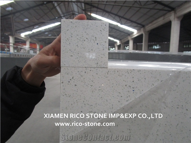 Chinese White Quartz Engineered Stone Slabs