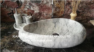 White Marble Sinks&Basins Polished