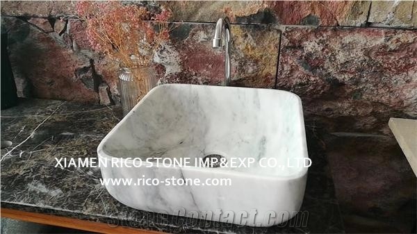 White Marble Sinks&Basins Polished