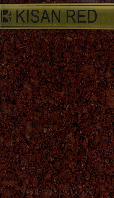 Kisan Red Granite Tiles, Slabs