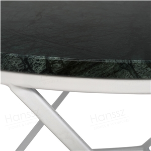 Verde Cafe Table Green Round Marble Table Tops