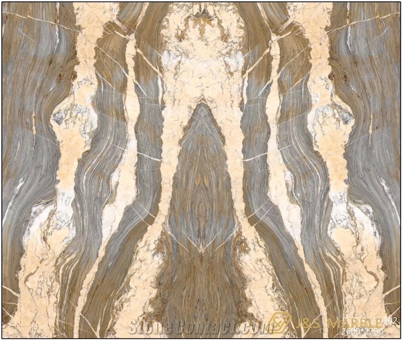Exotic Stone Sienna Gold Marble Slab