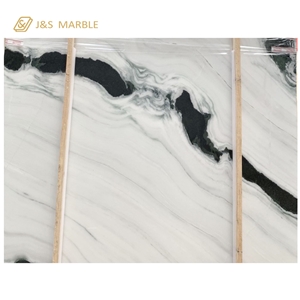 Panda White Marble Tiles and Slabs