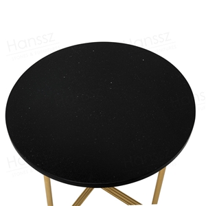 Black Round Nero Margiua Marble Coffee Table