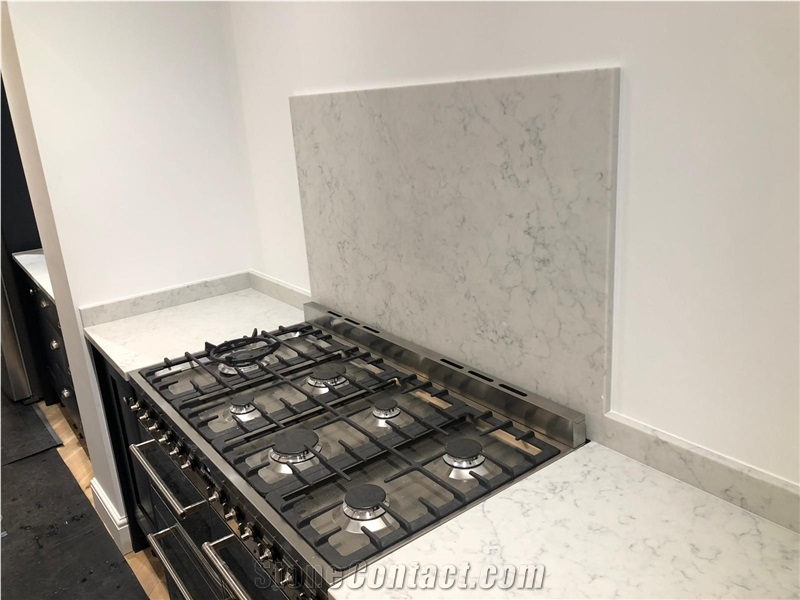 Noble Carrara Quartz Kitchen Worktops