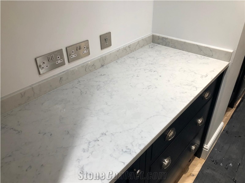 Noble Carrara Quartz Kitchen Worktops