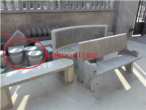 Granite Garden Stone Table and Chair/Bench