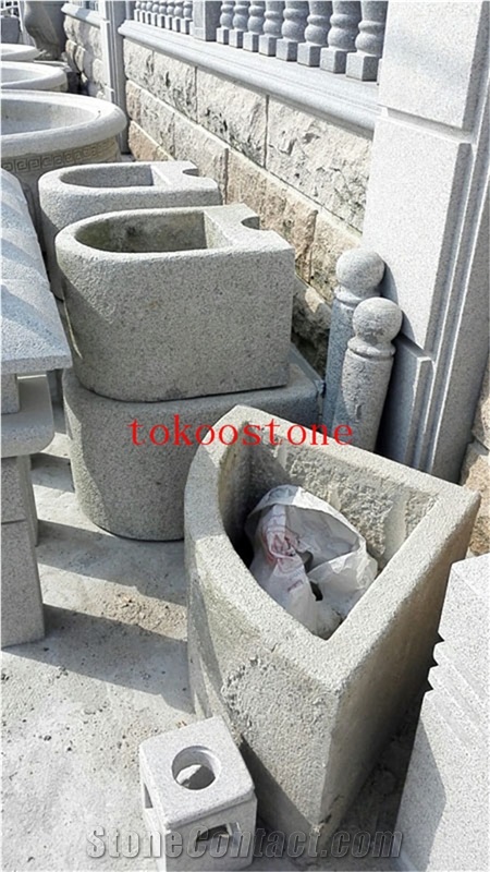 Natural Stone Grey Granite Fountain