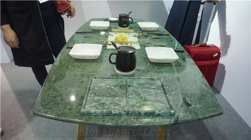 Calacatta Gold Marble Rectangle Table