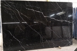 Black Marquina Marble Slabs and Tiles