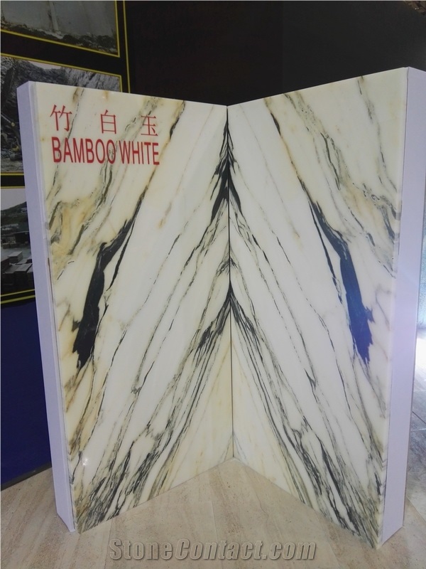 Bamboo White River Green Marble Slab
