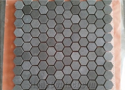 Basalt Mosaic Design Hexagon Mosaic Tile