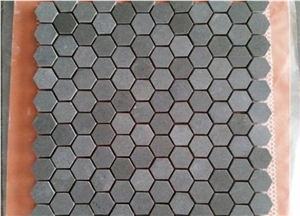 Basalt Mosaic Design Hexagon Mosaic Tile