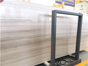 Chinese White Wooden Veins Marble for Sale