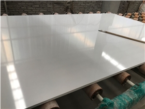 Pure White Artificial Marble Slab