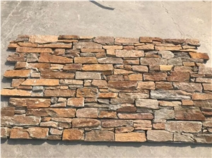 Rusty Cement Culture Stone Yellow Slate Panel