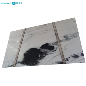 China Panda White Marble Book Match