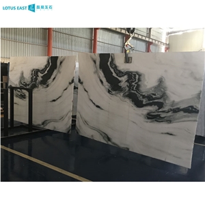 China Panda White Marble Slabs