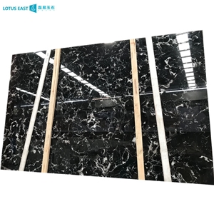 Chinese Black Century Ice Marble Slabs