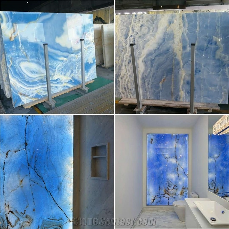 Artificial Blue Onyx Composite Panels