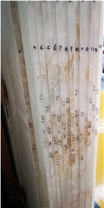 Good Quality Golden White Onyx Slab for Home Decor