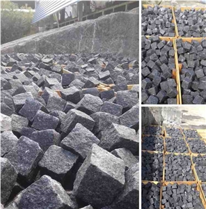 Preto Mourinha Black Cube Granite Cobble Setts