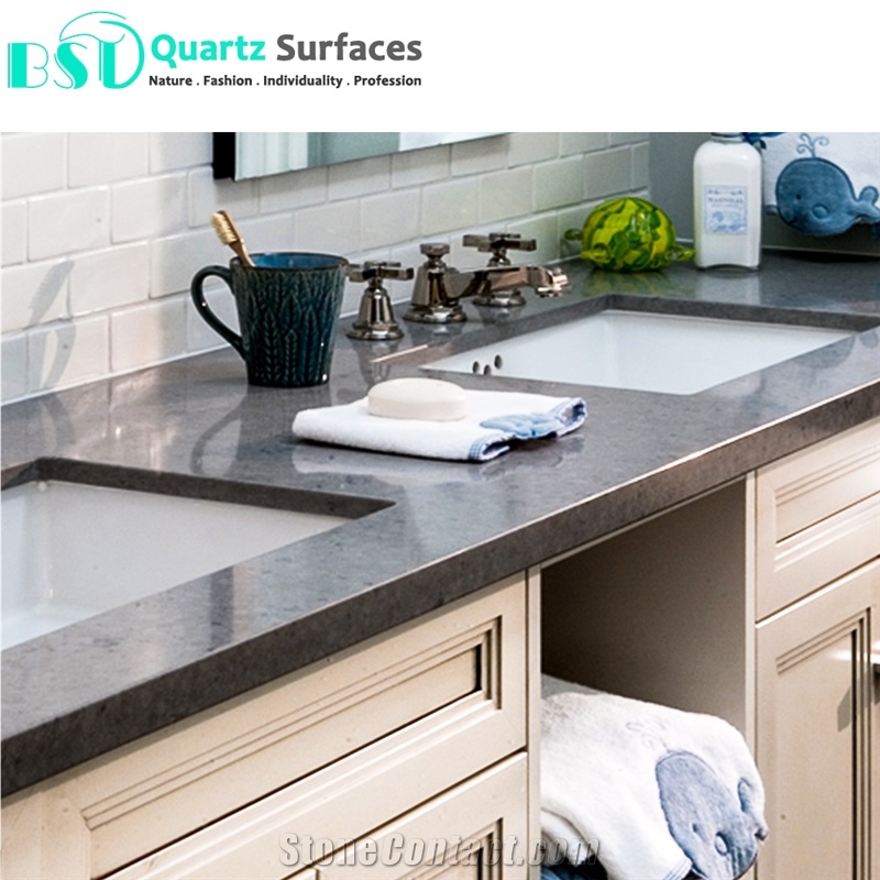 White-Based and Grey-Based Quartz Countertop