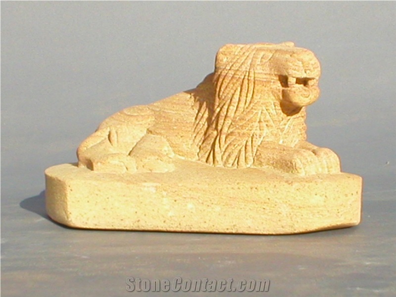 Sandstone Lion Sculptures Animal Stone Statues