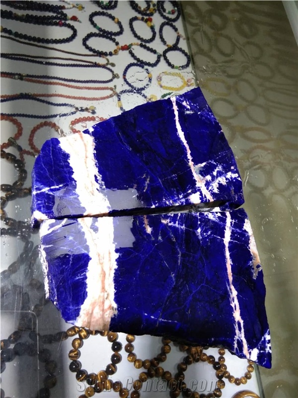 Blue Sodalite Small Block ,Granite