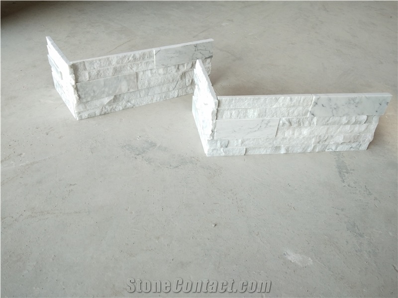 Carrara White Marble Culture Stone Corner
