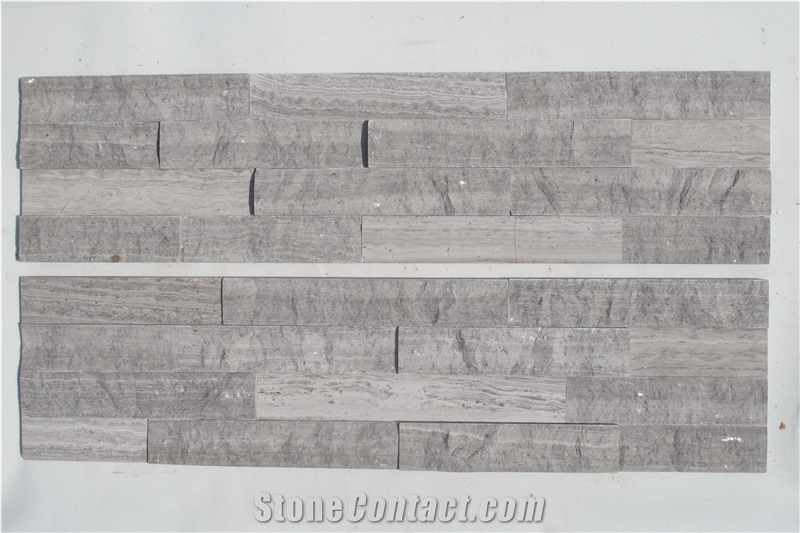 Es106pn Chinese Grey Wooden Culture Stacked Stone