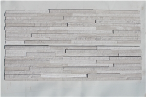 Es125pn White Wooden Marble Culture Stacked Stone