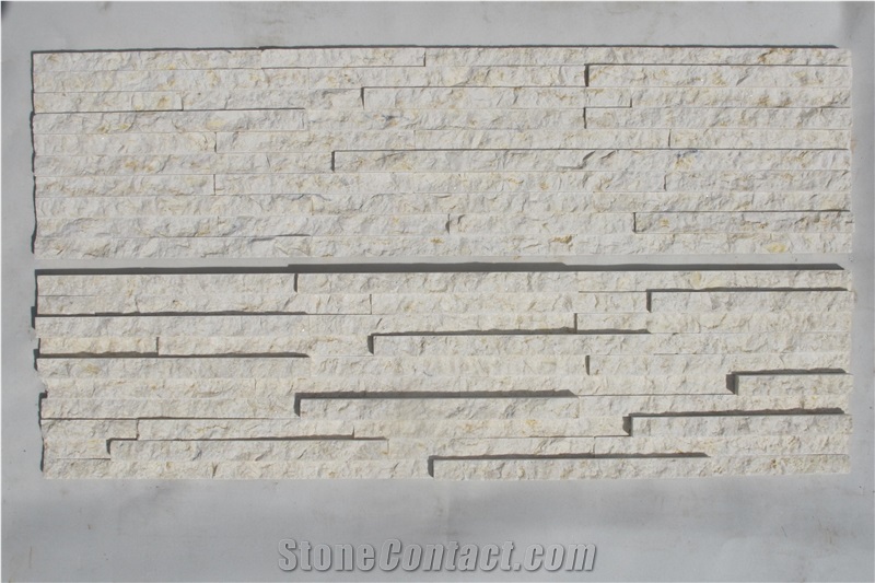 Es129 Beige Marble Culture Stone Wall Stone Panel