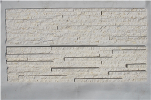 Es129 Beige Marble Culture Stone Wall Stone Panel