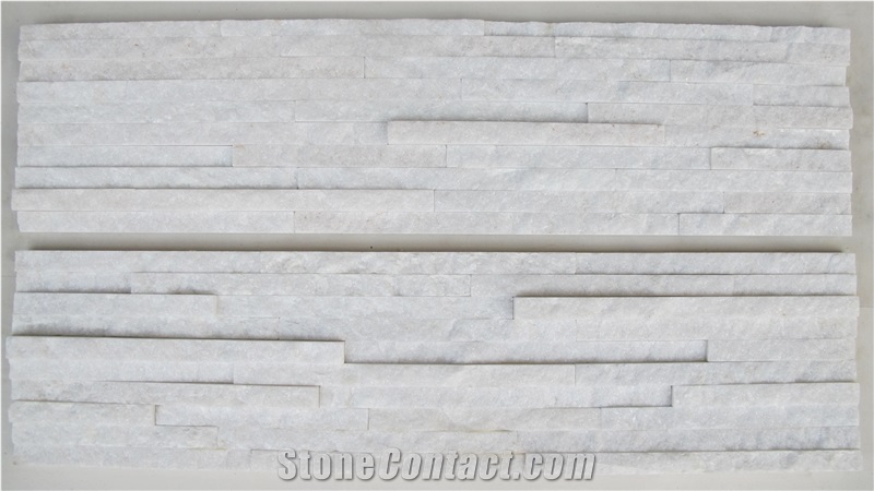 Popular White Quartzite Culture Stone Stack Stone