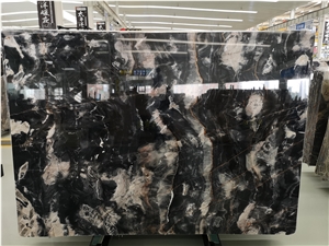 China Phantom Black Marble Slabs & Tiles