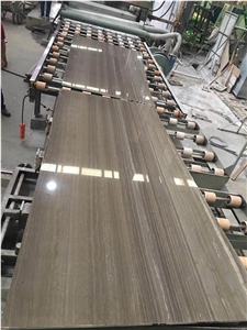 Brown Wooden Marble Polished Slabs for Wall Floor