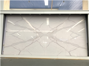Calacatta Grey Quartz Slab for Counter Tops/Tiles