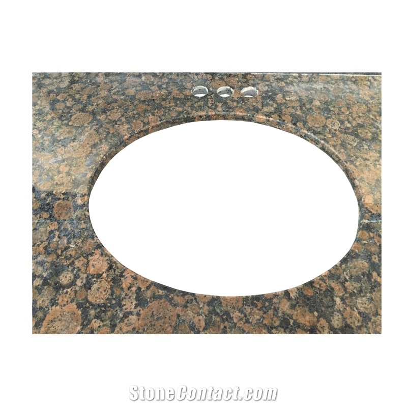 Baltic Brown Granite Countertops for Bathroom