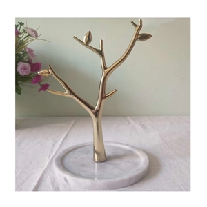 Tree Type Marble Jewelry Display Stand