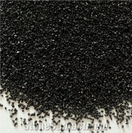 Natural Stone Shinny Black Gravels and Sand