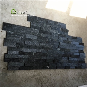 China Black Quartzite Cultured Ledge Stone