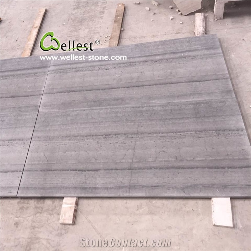 Chinese Blue Wooden Grain Marble Tiles