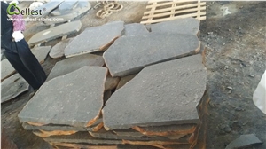 Irregular Basalt Grey Cobble Stone Paving